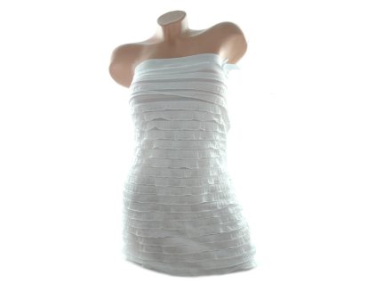 Dámske šaty s volánmi (Farba Tmavohnedá, Veľkosť L/XL)