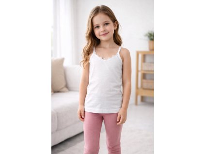 detske biele bavlnene tielko spodna vrstva do chladneho pocasia