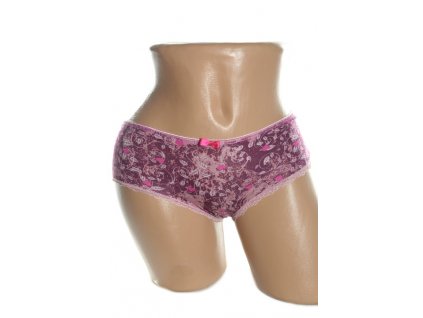 Nohavičky dámske - srdiečka (Farba Ružová, Veľkosť XL)