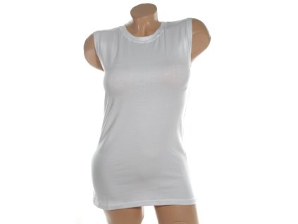 Dámske tričko bez rukávov S/M a L/XL (Farba Biela, Veľkosť L/XL)