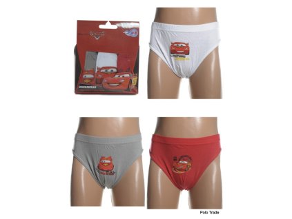 Detské slipy - Cars underwear, 3 kusy v balení (Farba Biela, Veľkosť 6/8r)