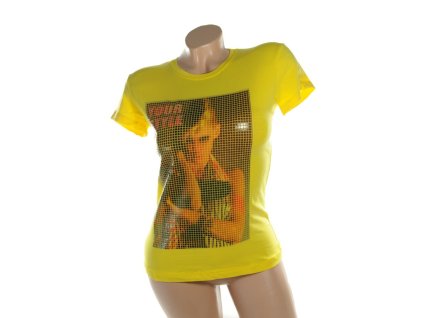 Dámske tričko PoloTrade Your Style, dlaždicový efekt (Farba Zelená, Veľkosť L)