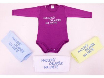 Detské body - Najlepší chlapček na svete 92-104 (Farba Svetlomodrá, Veľkosť 98)