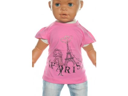 Detské tričko - PARIS Eifell (Farba Biela, Veľkosť 92)