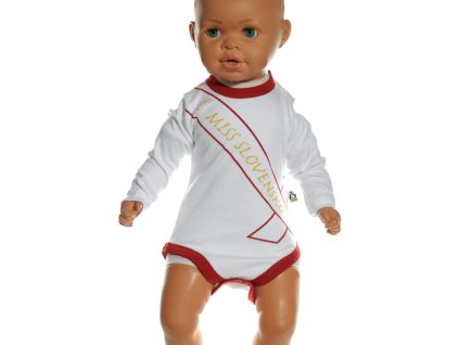Detské body - Miss Slovakia, červená (Farba Červená, Veľkosť 24m)
