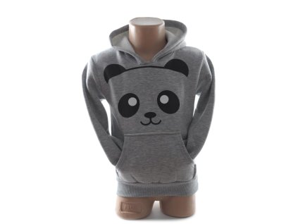 Detská mikina - Panda (Farba Tmavofialová, Veľkosť 8r)