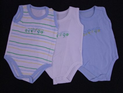 Chlapčenské kojenecké body - tielko (Farba Svetlomodrá, Veľkosť 0-3m)