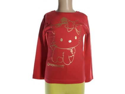 Detské tričko Charmmy Hello Kitty dlhý rukáv (Farba Hnedá, Veľkosť 4r)