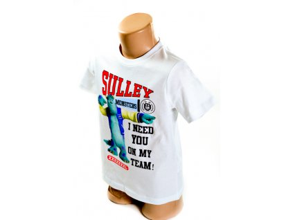 Chlapčenské tričko Monsters - Sulley (Farba Biela, Veľkosť 4r)