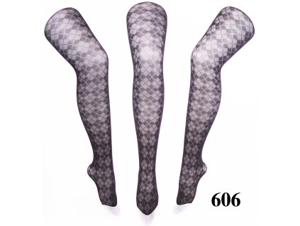 Dámske silónové pančuchy - model 606 DENIER 40 na kus (Farba Čierna, Veľkosť S/M)