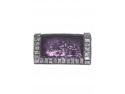 Spoločenská kabelka s ozdobnými kameňmi 23x13x3 cm (Farba Krémová, Veľkosť Neurčená)