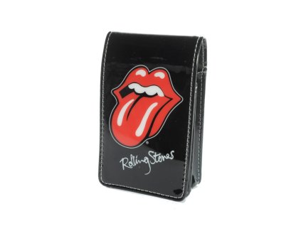 Púzdro na cigarety - Rolling Stones, uchytenie k opasku, PoloTrade (Farba Čierna, Veľkosť 10x6cm)