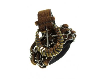 Dámsky s cvokmi nitmi Tkaný chlpaty Osiris (Farba Čierna, Veľkosť 107cm)