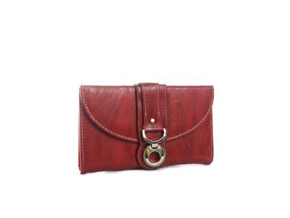 Dámska peňaženka - cvok, menšia (Farba Tmavohnedá, Veľkosť 16x10cm)