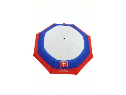 Skladací dáždnik Slovakia, trikolóra s erbom, 30cm (Farba Multifarebné, Veľkosť 26cm)