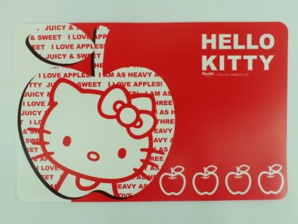 Podložka - Hello Kitty (Farba Červená, Veľkosť 43x28cm)
