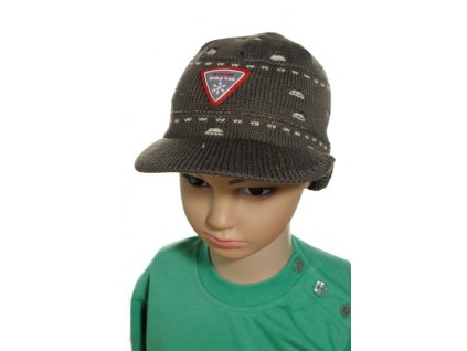 Chlapčenská čiapka s vločkami (Farba Čierna, Veľkosť Neurčená)