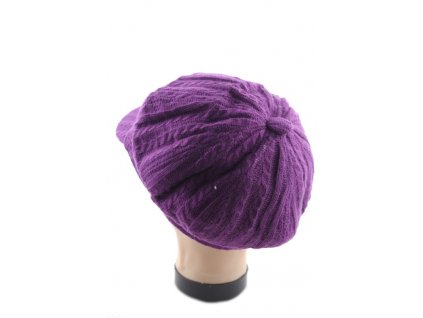 Dámska pletená čiapka so šiltom (Farba Biela, Veľkosť Neurčená)