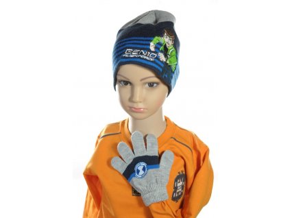 Čiapka a rukavice - Ben10 (Farba Modrá, Veľkosť 54)