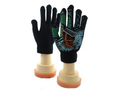 Chlapčenské rukavice - Snowboarder (Farba Tmavohnedá, Veľkosť 10-16r)