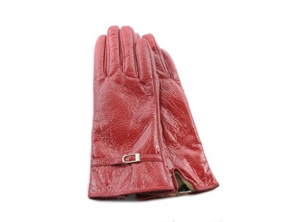 Lesklé kožené rukavice (Farba Čierna, Veľkosť L)