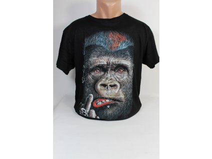 Pánske tričko PoloTrade Gorila (Farba Čierna, Veľkosť S)