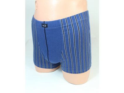 Pánske boxerky - pásy po bokoch (Farba Modrá, Veľkosť L)