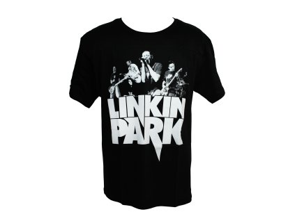 Metalové tričko - Linkin Park, čiernobiela potlač (Farba Čierna, Veľkosť S)