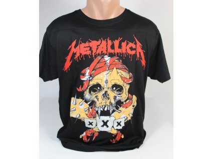 Tričko Metallica, lebka XXX (Farba Čierna, Veľkosť M)