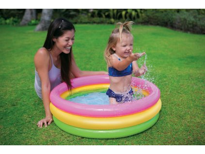 Dúhový BABY bazén 86*25cm (Farba Multifarebné, Veľkosť 86x25cm)