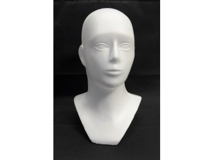 Hlava polystyrén -žena (Farba Biela, Veľkosť 50cm)