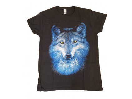 Pánske tričko vlk modrý