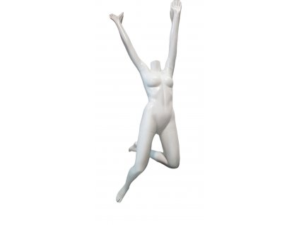 Dámska biela,lesklá figurína ACTIV -Hans boodt