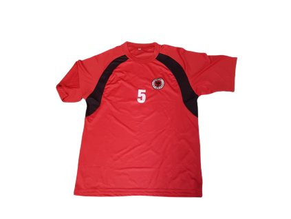 Tričko - Dres random model kratky rukav červená-čierna