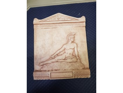 Dekorácia na stenu zo sádry  Grécky vojak 21,5*27 cm