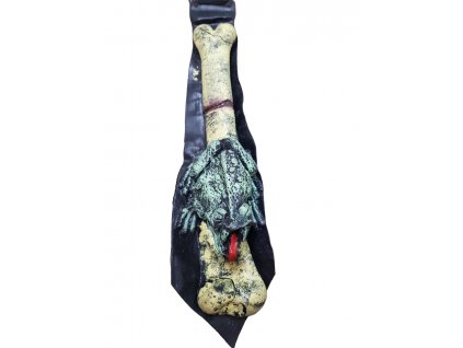3D kravata Halloween frog&bone