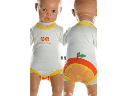 Detské, kojenecké body - pomaranč