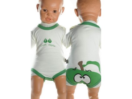 Detské, kojenecké body - zelené jablko