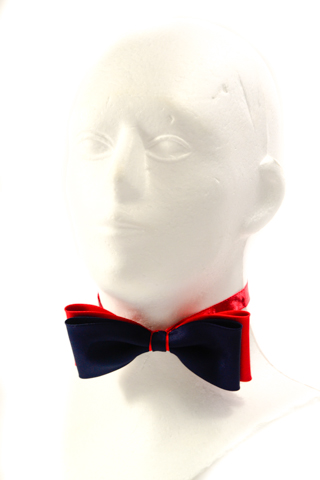 Pánsky dvojfarebný motýlik 10 cm Veľkosť: 11cm, Farba: Biela