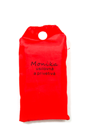 Nákupná taška s menom MONIKA - usilovná a prívetivá Veľkosť: 15L, Farba: Fialová