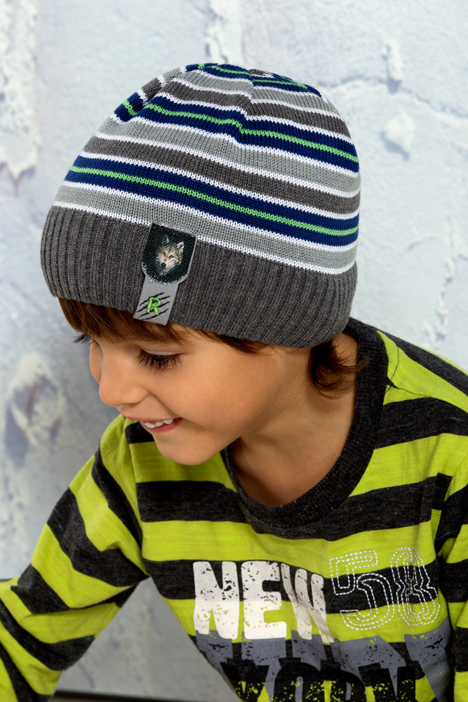 Detská čiapka vlk sejf Veľkosť: 50-52, Farba: Modrá