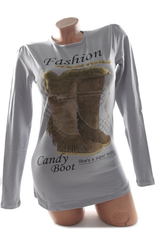 Detské tričko - fashion Veľkosť: 8r, Farba: Šedá