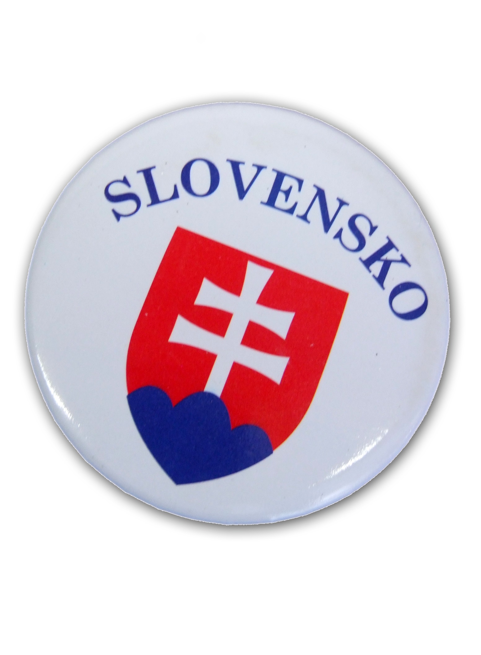 Odznak SLOVENSKO 5,5 cm Veľkosť: 5.5cm, Farba: Biela