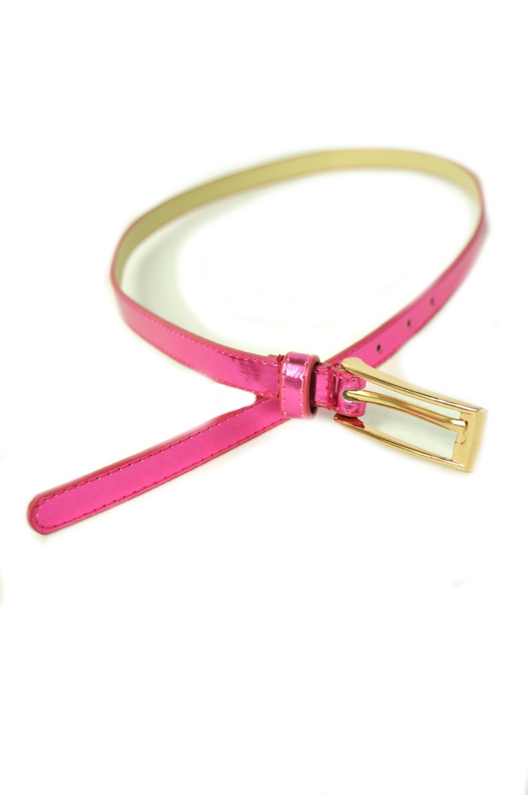 Opasok dámsky - tenký metalicka farba leskly design Veľkosť: 105cm, Farba: Svetlosivá