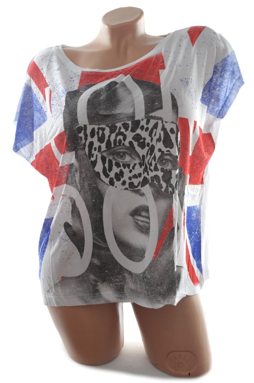 Dámske tričko - LONDON Veľkosť: M, Farba: Modrá