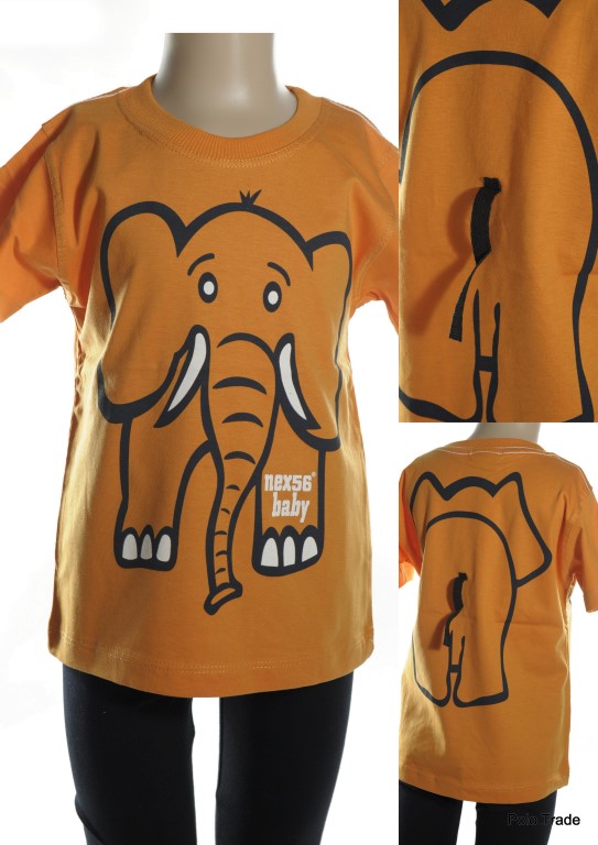 Detské tričko - slon Veľkosť: 98, Farba: Fialová