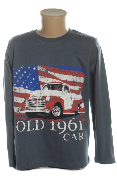 Detské tričko - USA Veľkosť: 128, Farba: Šedá