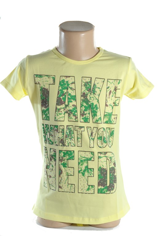 Detské tričko - take what you need Veľkosť: 6r, Farba: Svetlooranžová