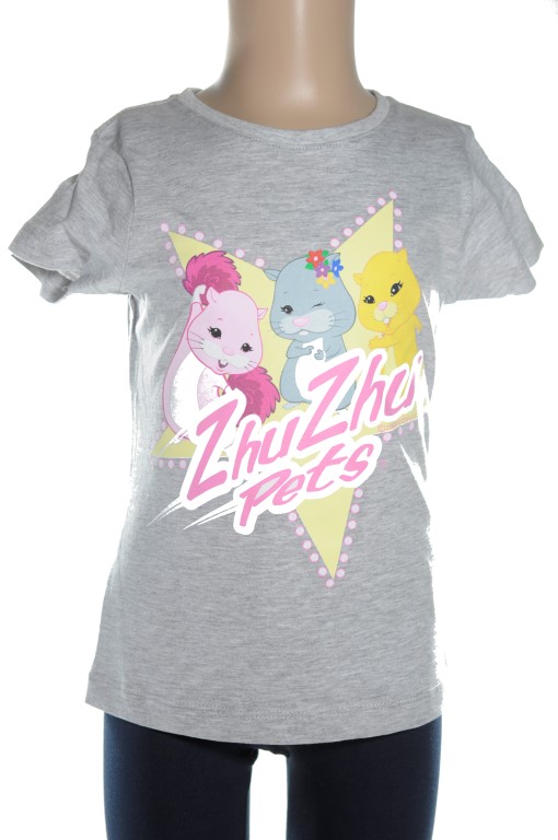 Detské tričko - Zhu Zhu pets Veľkosť: 6r, Farba: Biela