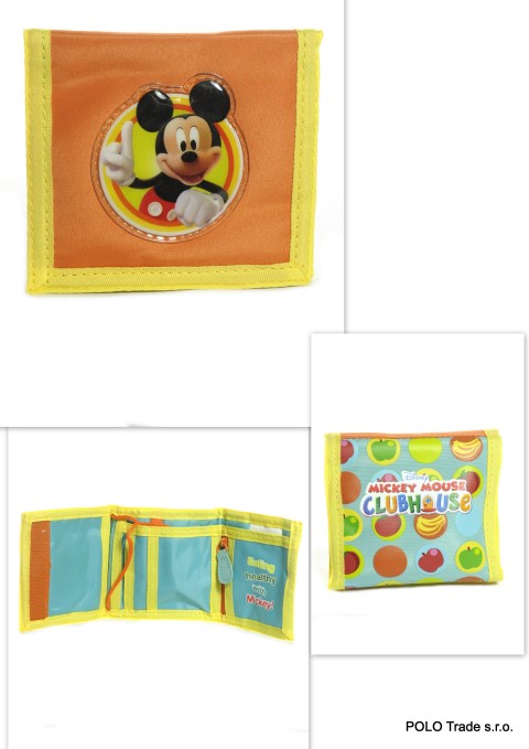 Peňaženka Mickey Mouse Veľkosť: 10*10, Farba: Oranžová